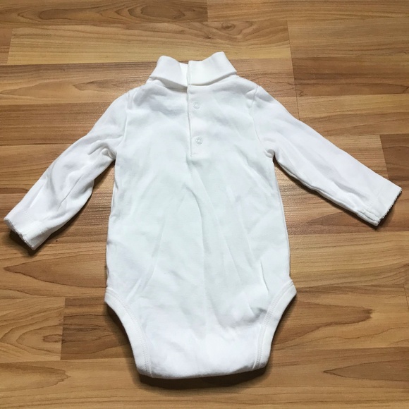 White Turtleneck Onesie - Picture 2 of 2